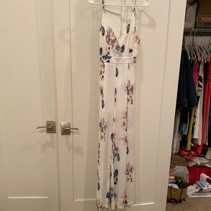 White floral Jumpsuit